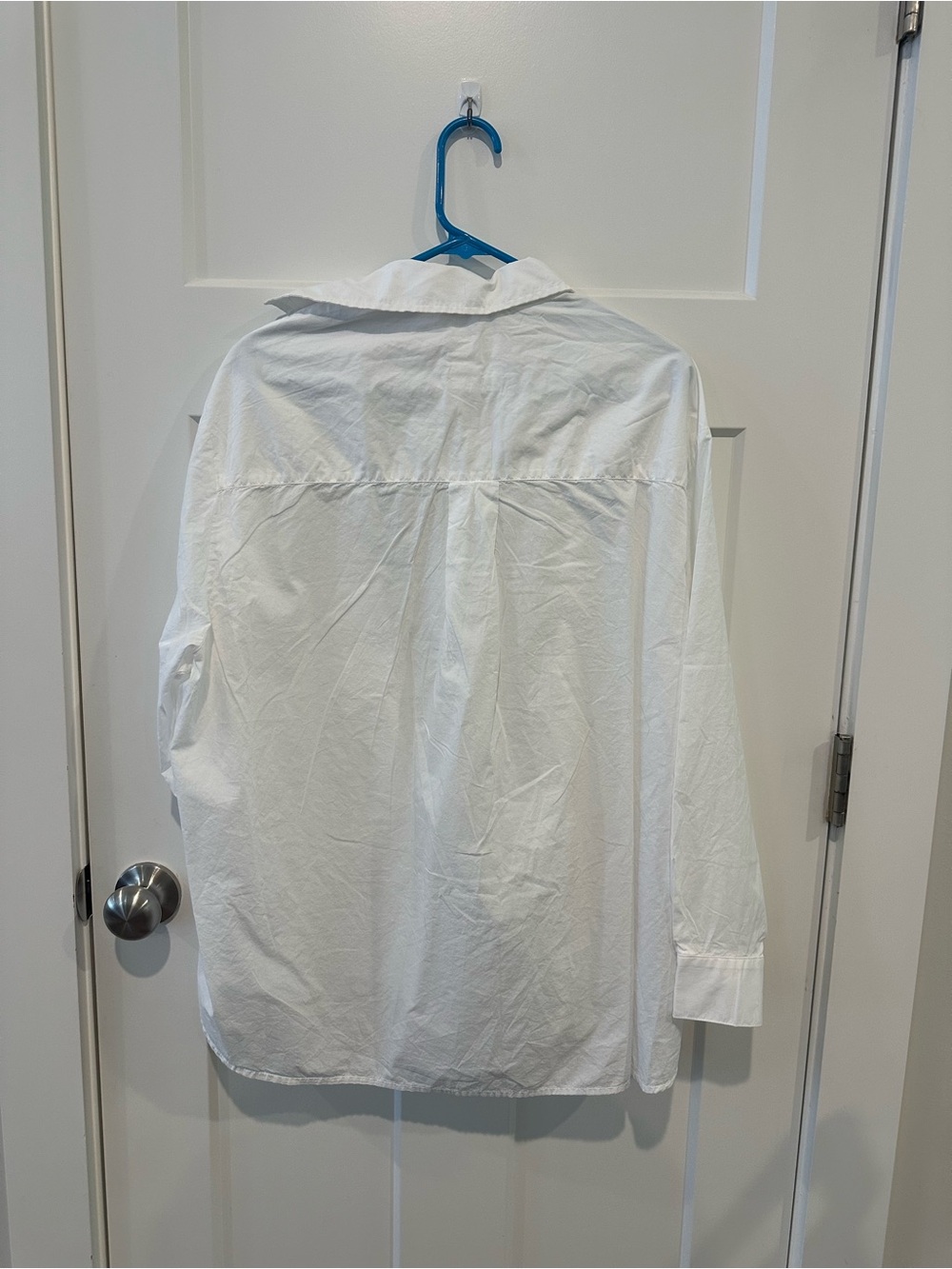 aerie White Button-Front Shirt - Picture 3 of 4